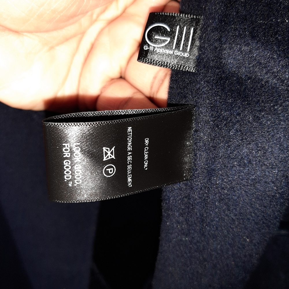 *HOST PICK* Kenneth Cole trench coat NAVY XL - Picture 9 of 15